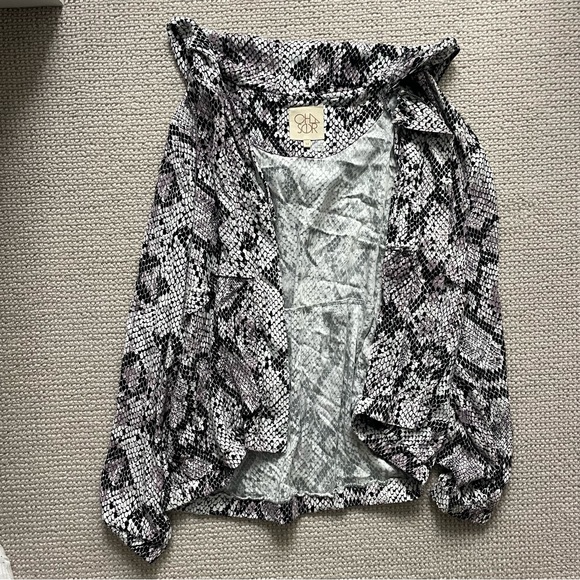 Chaser Snake Print Utility Bomber Jacket - Picture 4 of 6